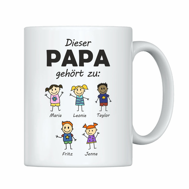 Tasse Dieser Papa gehört zu