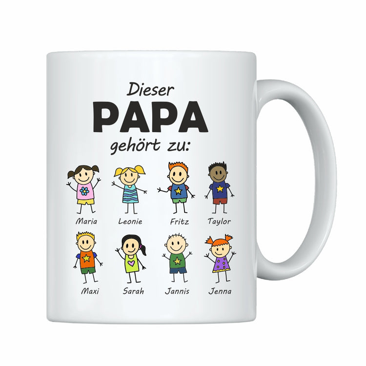 Tasse Dieser Papa gehört zu