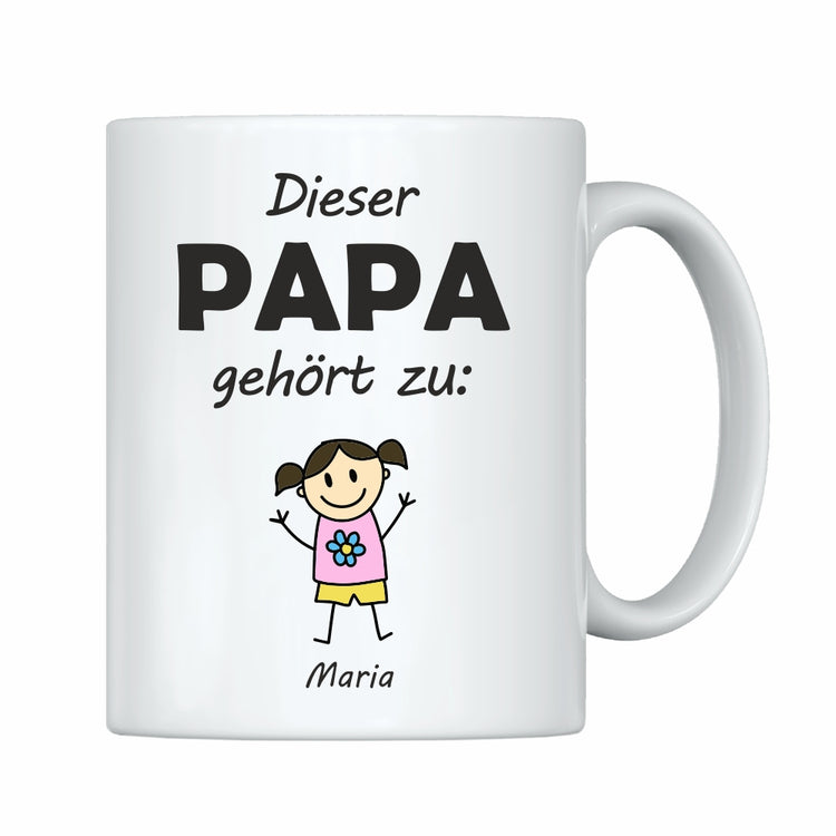 Tasse Dieser Papa gehört zu