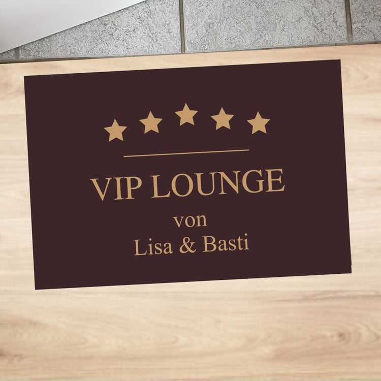Fußmatte VIP LOUNGE mit Namen