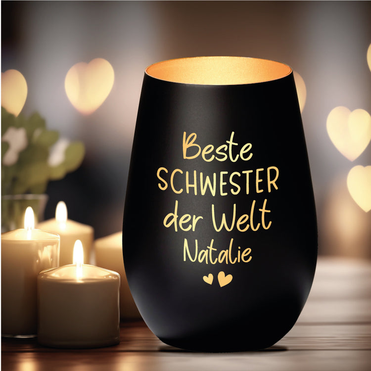 Windlicht Beste Schwester