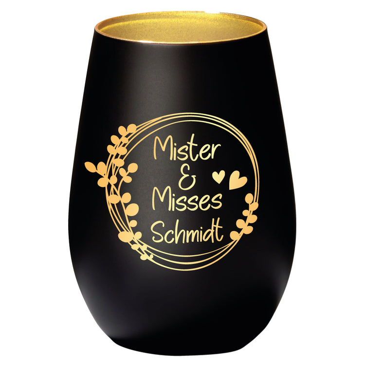 Windlicht Hochzeit Mister & Misses