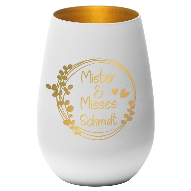 Windlicht Hochzeit Mister & Misses