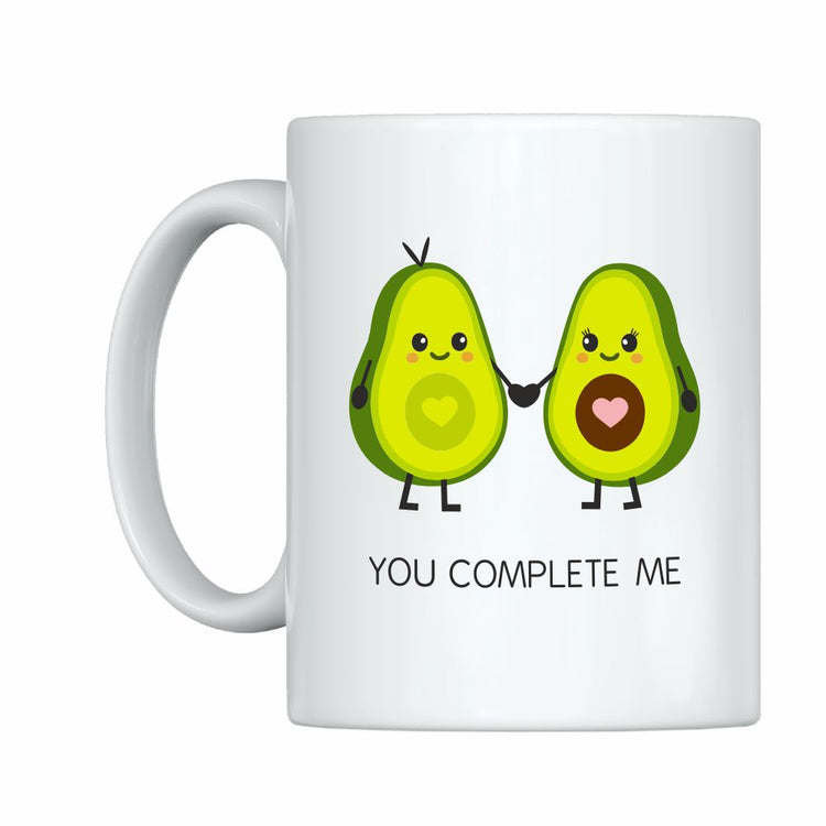 Weiße Tasse YOU COMPLETE ME