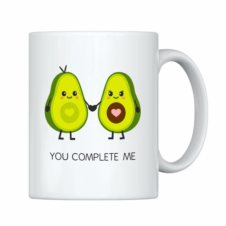 Weiße Tasse YOU COMPLETE ME