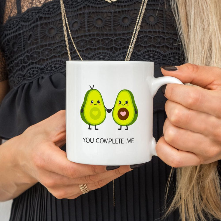 Weiße Tasse YOU COMPLETE ME